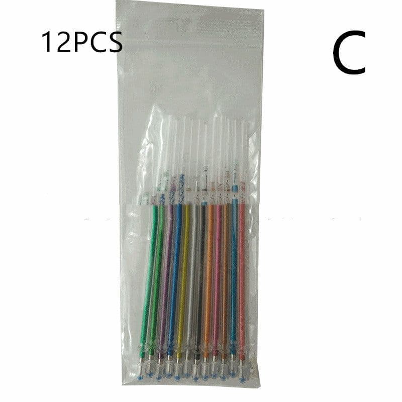 image-Glittering Gel 48-Color Fluorescent High-Gloss Hand Account Refill