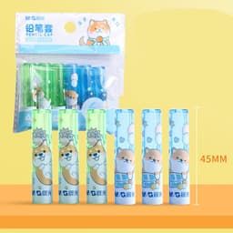 image-Universal Pen Cap Pen Sleeve Lengthened Extender Pen Holder Pen Cap Children