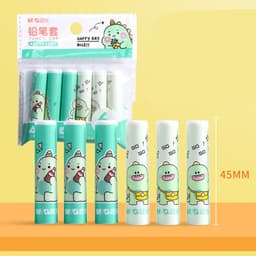 image-Universal Pen Cap Pen Sleeve Lengthened Extender Pen Holder Pen Cap Children