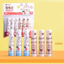 image-Universal Pen Cap Pen Sleeve Lengthened Extender Pen Holder Pen Cap Children