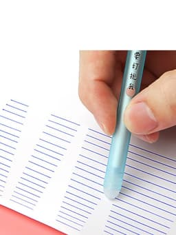 image-Elementary School Students Use An Erasable Gel Pen To Rub The Easy Sassafras Magic Eraser Pen