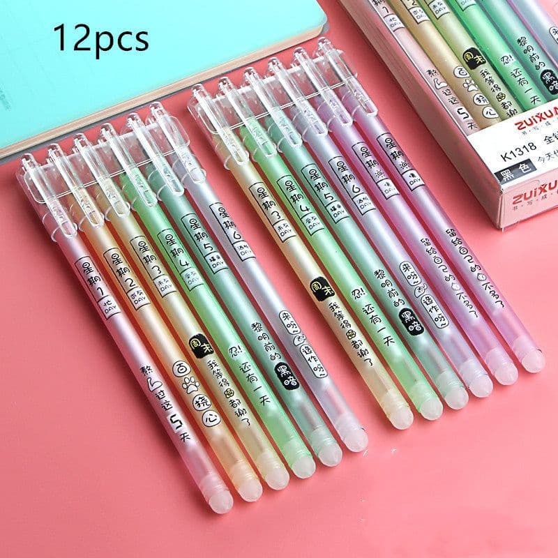 image-Elementary School Students Use An Erasable Gel Pen To Rub The Easy Sassafras Magic Eraser Pen
