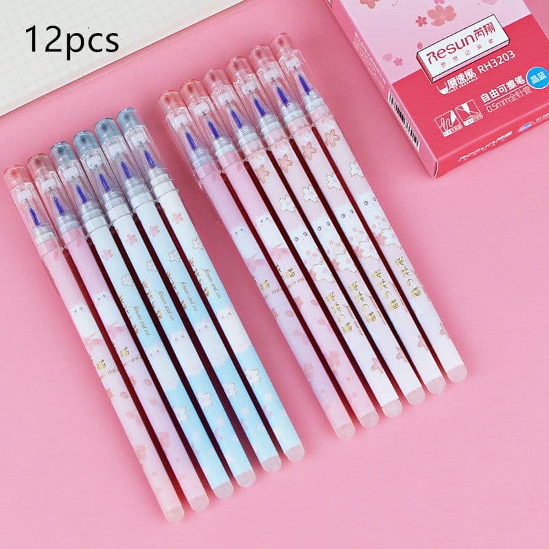 image-Elementary School Students Use An Erasable Gel Pen To Rub The Easy Sassafras Magic Eraser Pen