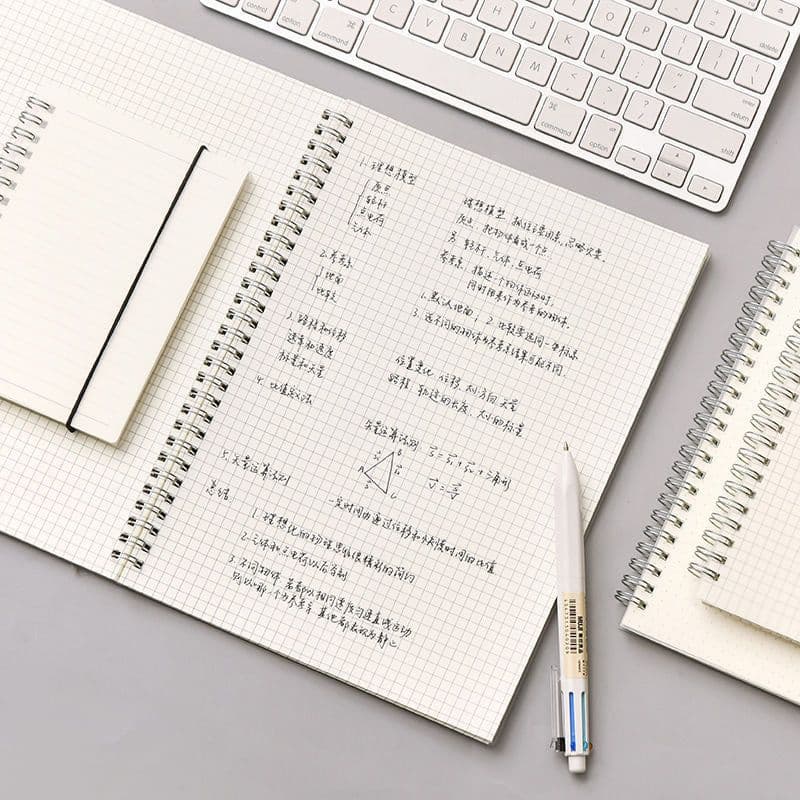 image-B5 Coil Grid Book Super Thick And Simple High School And College Student Classroom Notebooks Postgraduate Entrance Examination Grid Wrong Question Grid Book