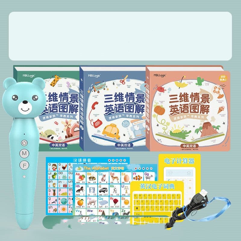 image-Little Oxford Chinese-English Bilingual Reading Pen Universal Universal English Reading Machine For Young Children