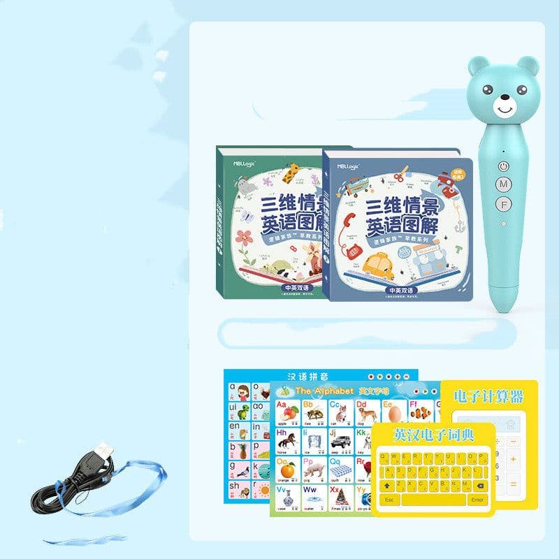 image-Little Oxford Chinese-English Bilingual Reading Pen Universal Universal English Reading Machine For Young Children