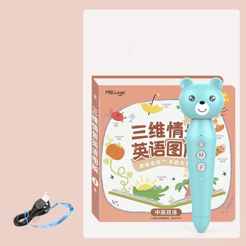 image-Little Oxford Chinese-English Bilingual Reading Pen Universal Universal English Reading Machine For Young Children