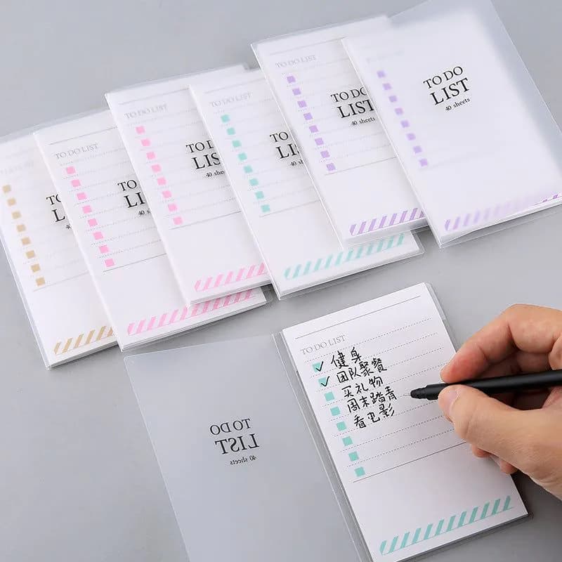 image-PP Frosted Notebook With Tearable Notes
