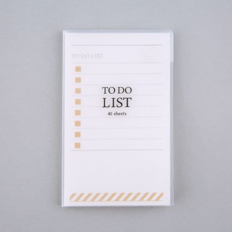 image-PP Frosted Notebook With Tearable Notes