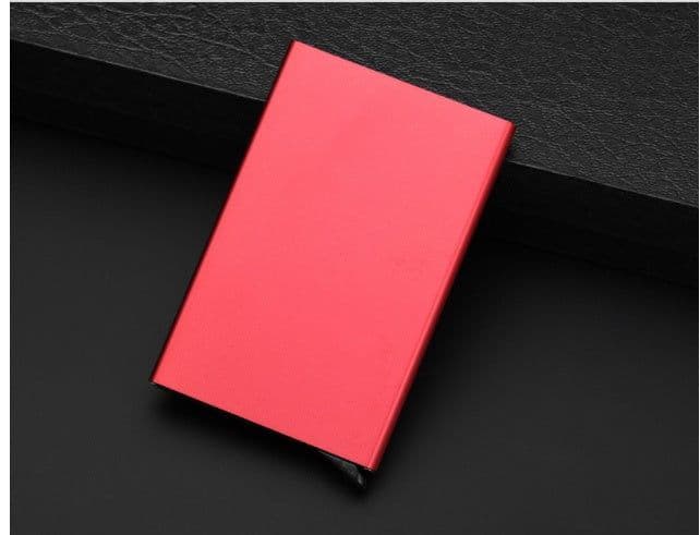 image-Aluminum Card Box Stainless Steel Business Card Holder