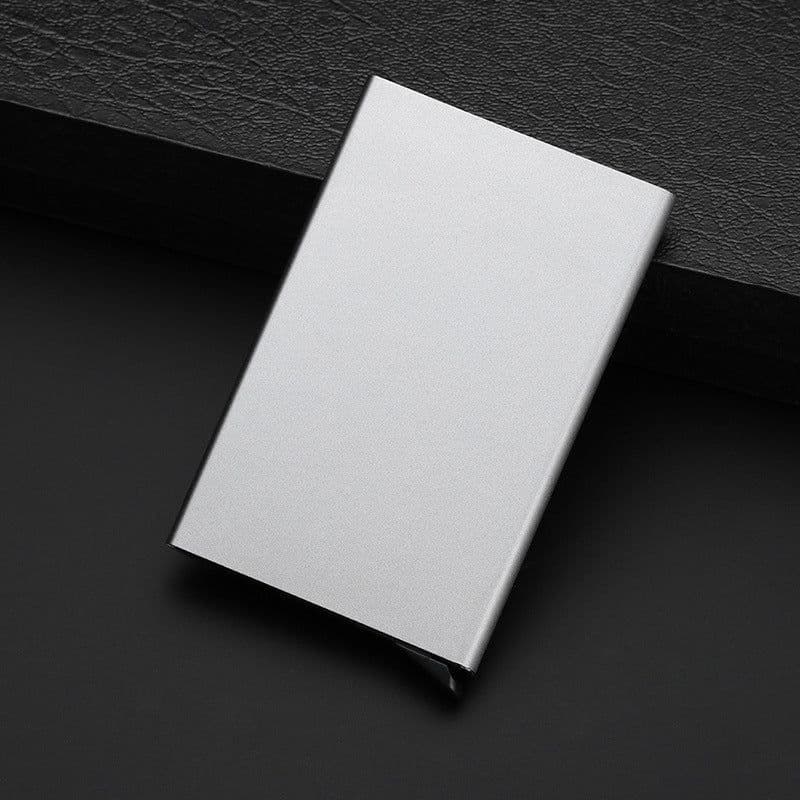 image-Aluminum Card Box Stainless Steel Business Card Holder