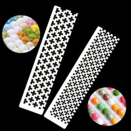 image-Diamond Painting Square Diamond Mesh Ruler Grid Ruler Plum Ruler Square Diamond Grid Ruler Cross-Border Ruler Stick Drill Mold Artifact