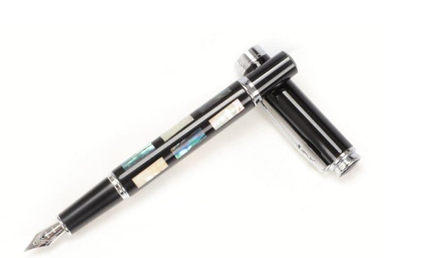 image-Ceramic Color Lacquer Pen And Peach Wood Crafting Pen