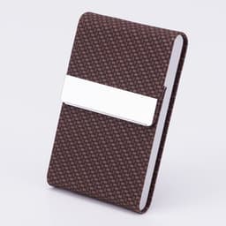 image-Business Fashion Male Stainless Steel Thick Cigarette Case Anti-pressure Sticker PU Office Gift Box