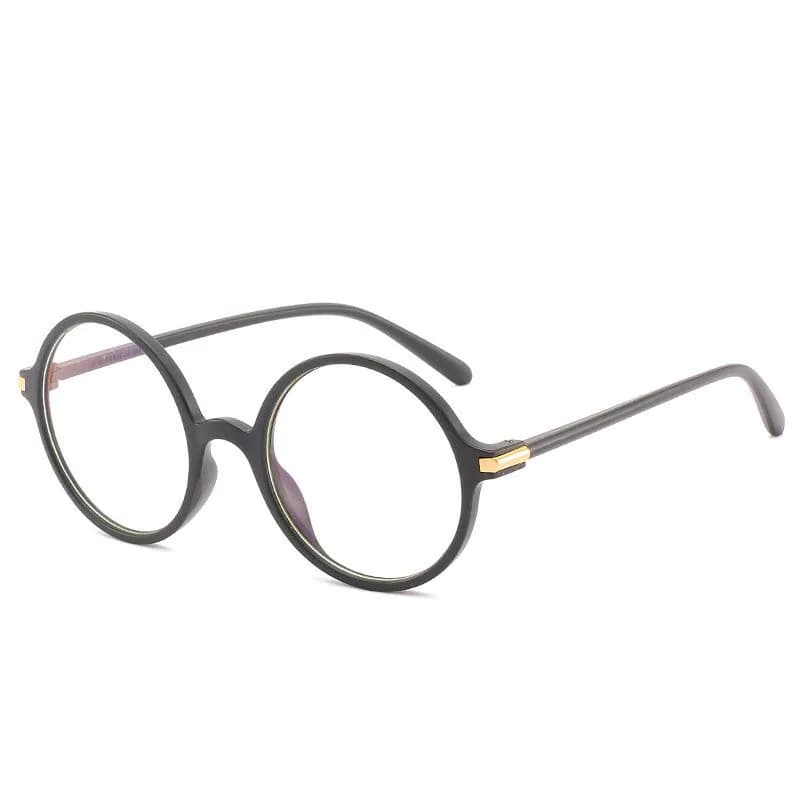image-The New Transparent Frame Round Frame Glasses Students Can Be Equipped With Myopia Glasses Frame Retro Literary Glasses
