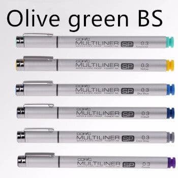 image-Welfare Feedback Japan Copic Multiliner Sp Needle Pen Waterproof Needle Pen Aluminum Pipe Wire Hook Pen Can Be Changed