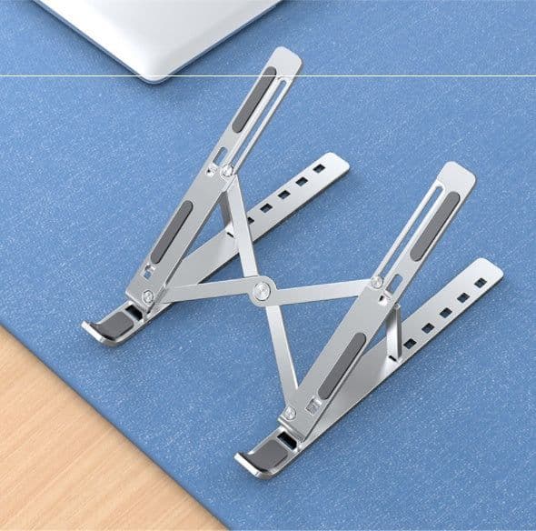 image-Laptop Aluminum Alloy Desktop Heightening Bracket Heat Dissipation Folding Portable Storage Base Lifter