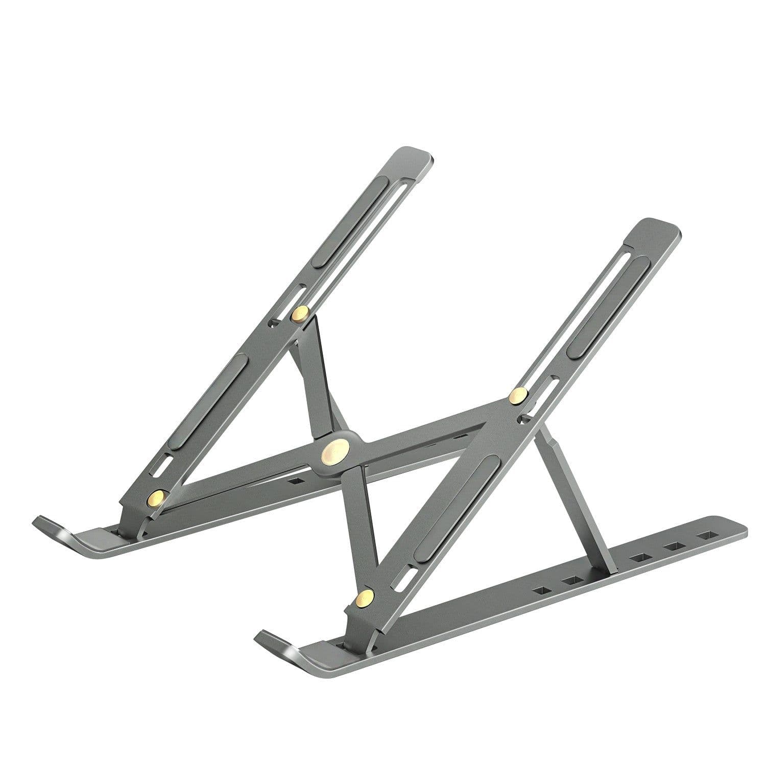 image-Laptop Aluminum Alloy Desktop Heightening Bracket Heat Dissipation Folding Portable Storage Base Lifter