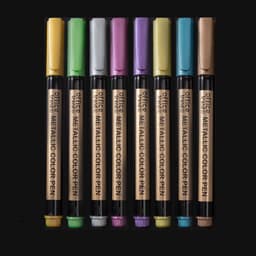 image-Shiny Metal Quicksand Pen Pearlescent Painting Water Pen Vibrato Jelly Pen