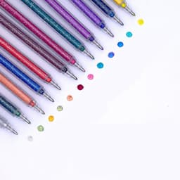 image-Shiny Metal Quicksand Pen Pearlescent Painting Water Pen Vibrato Jelly Pen