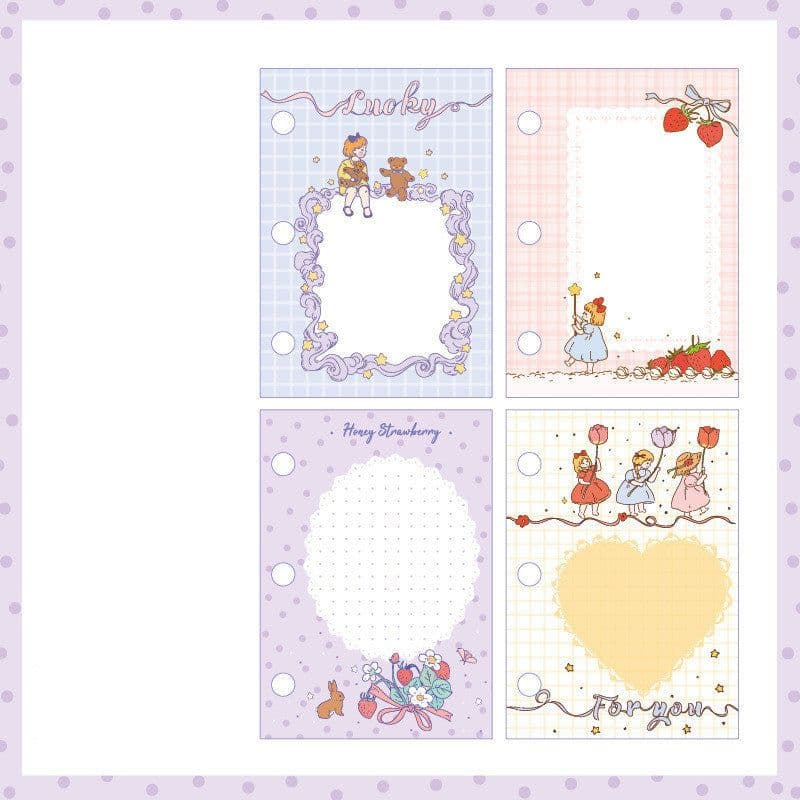 image-Girl Heart Hand Book Inner Core Loose-Leaf Book For The Core Cute Girl Mini Three-Hole Mini Hand Book Ins Simple