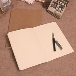 image-Hot Sale 80g Kraft Paper Notebook Blank Page Sketchbook Car Line Book Printing LOGO