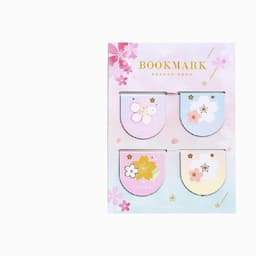 image-Yanji Magnetic Bookmarks Falling Sakura Series Cute Girl Gift Book Folder Fridge Magnet 4 Styles