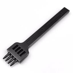image-Wuta Leather Round Hole Punching Black Porous Punching Manual Sewing Leather Craft Tool