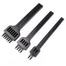 image-Wuta Leather Round Hole Punching Black Porous Punching Manual Sewing Leather Craft Tool