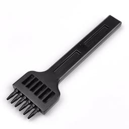 image-Wuta Leather Round Hole Punching Black Porous Punching Manual Sewing Leather Craft Tool