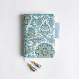 image-Notebook And Notepad Flying Blue Flower Series
