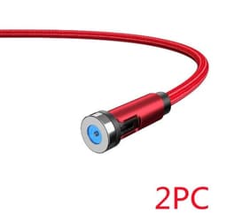 image-Essager Rotate Magnetic Cable 360 Degree USB Type C Charging Cable Fast Charging Magnet Charger 540 Rotate Micro Magnetic Cable