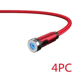 image-Essager Rotate Magnetic Cable 360 Degree USB Type C Charging Cable Fast Charging Magnet Charger 540 Rotate Micro Magnetic Cable