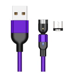 image-Essager Rotate Magnetic Cable 360 Degree USB Type C Charging Cable Fast Charging Magnet Charger 540 Rotate Micro Magnetic Cable