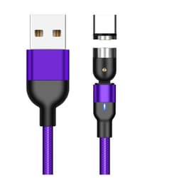 image-Essager Rotate Magnetic Cable 360 Degree USB Type C Charging Cable Fast Charging Magnet Charger 540 Rotate Micro Magnetic Cable