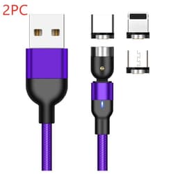 image-Essager Rotate Magnetic Cable 360 Degree USB Type C Charging Cable Fast Charging Magnet Charger 540 Rotate Micro Magnetic Cable