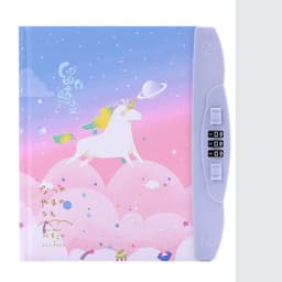 image-Children'S Codebook With Lock Notebook Cartoon Student Diary Book Korean Version Small And Cute Note
