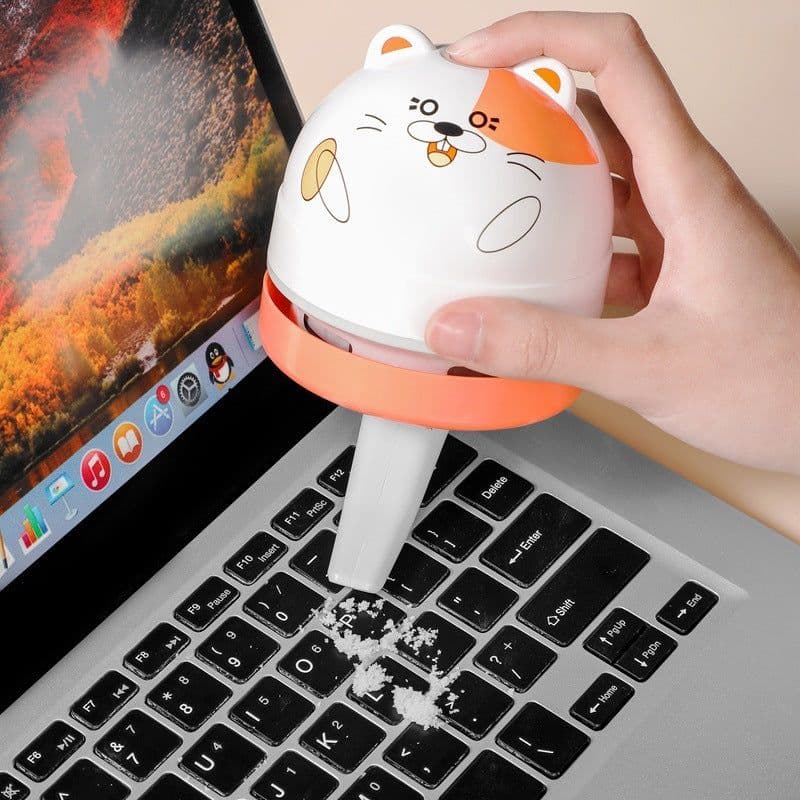 image-Cross-Border Amazon Usb Wireless Charging Vacuum Cleaner Portable Mini Desktop Keyboard Cleaning Handheld
