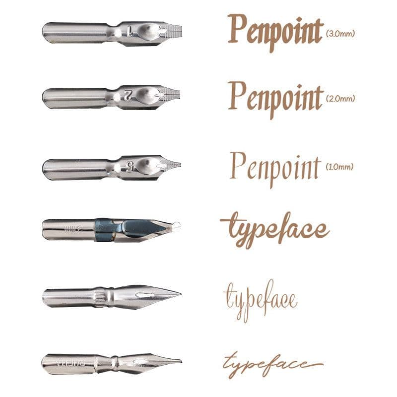 image-Calligraphy Pen Straight and Inclined Comic Dip Pen