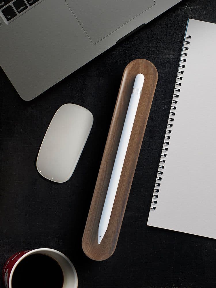 image-Compatible with Apple, Lzl Suitable For Pencil Storage Box Solid Wood Pen Box Ipad Tablet Generation Second Generation Stylus Pen Sleeve Huawei Stylus Mpencil Capacitor Pen Universal Protective Sleeve With Pen Slot Ac