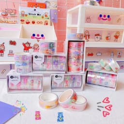 image-New Creative Hand Account And Paper Tape Cartoon Aesthetic College Style Diy