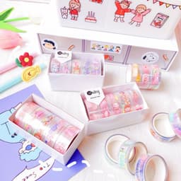 image-New Creative Hand Account And Paper Tape Cartoon Aesthetic College Style Diy