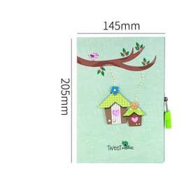 image-Primary School Student Code Book With Lock Diary Book Reward Gift Prize Boxed Girl Heart Cute Small Notebook