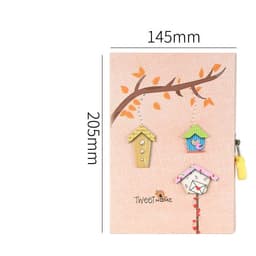 image-Primary School Student Code Book With Lock Diary Book Reward Gift Prize Boxed Girl Heart Cute Small Notebook