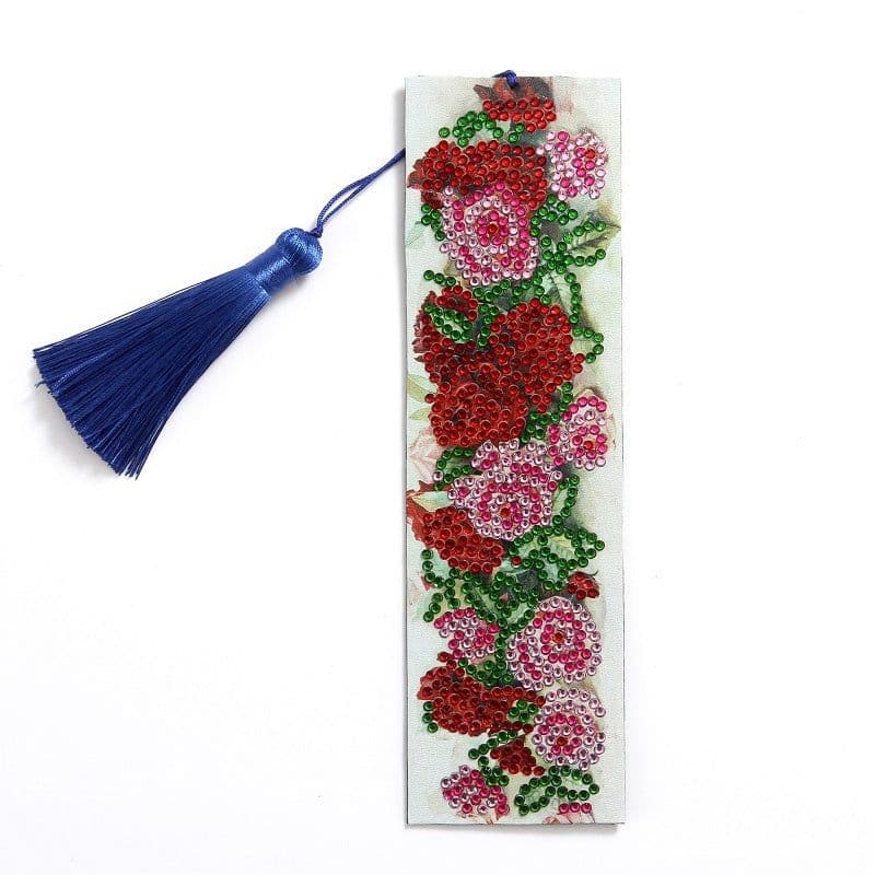 image-Cross-border New 5d Bookmark Diamond Painting Diy Bookmark With Pendant