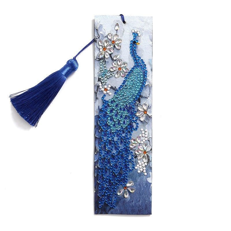 image-Cross-border New 5d Bookmark Diamond Painting Diy Bookmark With Pendant