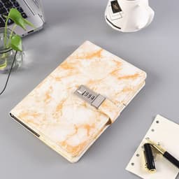 image-Retro Password Book With Lock Notebook Creative Simple Student Children's Diary Hand Account Notebook