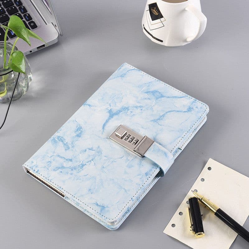image-Retro Password Book With Lock Notebook Creative Simple Student Children's Diary Hand Account Notebook