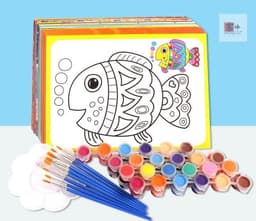 image-One-Time Color-Filling Gouache Painting Drawing Board