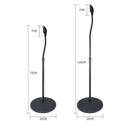 image-Compatible with Apple, Satellite Bookshelf Surround Sound Shelf Speaker Stand Tripod Hanger Rack